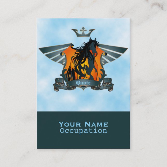 Flügelsieg - Visitenkarte (Vorderseite)