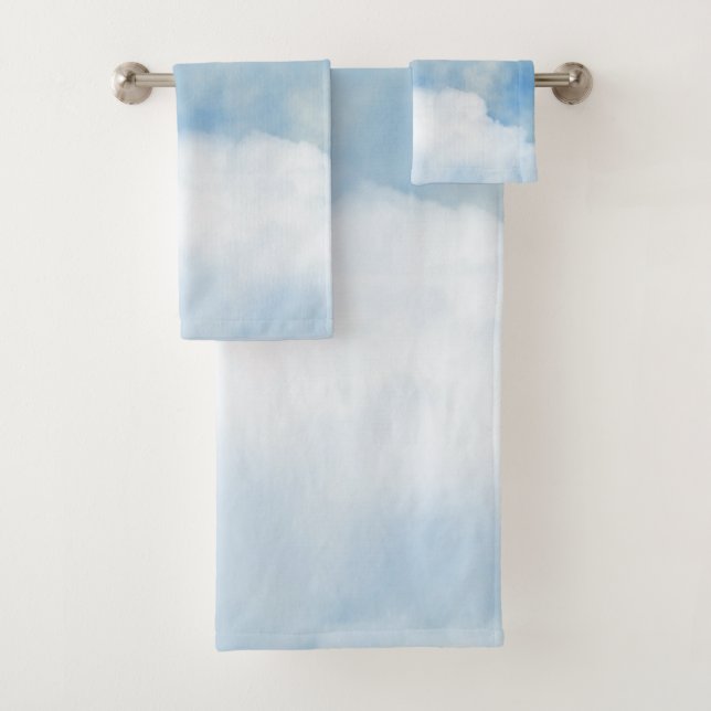Flügelweiße Wolken Badhandtuch Set (Insitu)