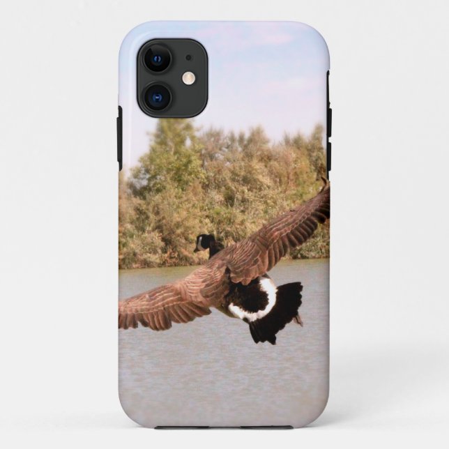 Flugente über Wasserfoto Case-Mate iPhone Hülle (Rückseite)