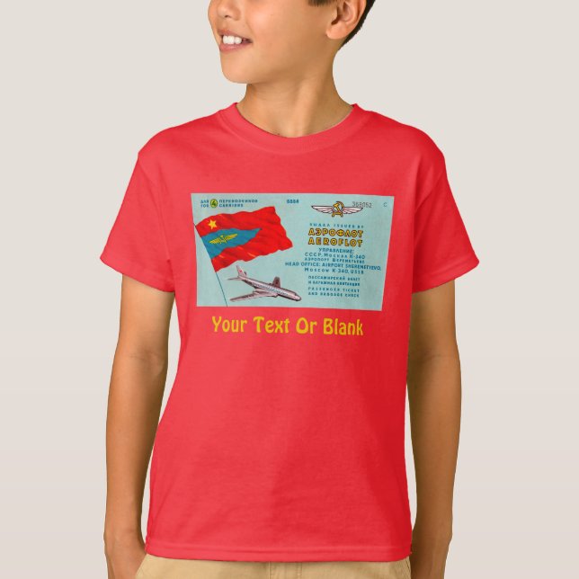 Fluggastticket T-Shirt (Vorderseite)