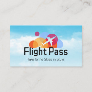 Fluggesellschaft Logo   Flug Visitenkarte