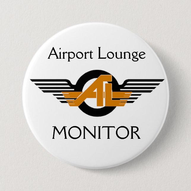 Flughafen-Aufenthaltsraum-Monitor-Knopf Button (Vorderseite)