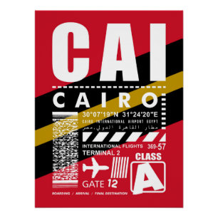 Flughafen CAI Kairo Poster