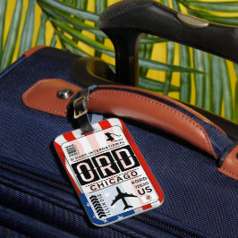 Flughafen Chicago ORD Gepäckanhänger
