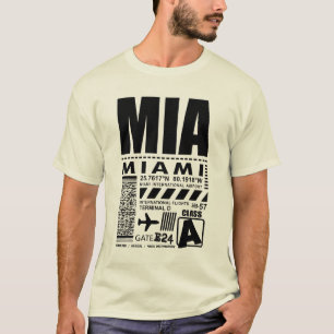 Flughafen Florida MIA Miami T-Shirt