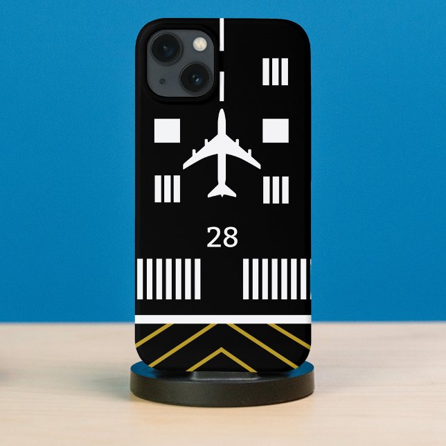 Flughafen & Flugzeug, einfache Luftfahrt iPhone Hülle (Von Creator hochgeladen)