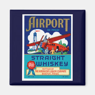 Flughafen Geright Whiskey Magnet