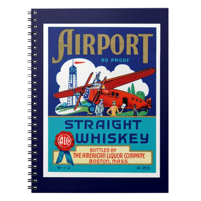 Flughafen Geright Whiskey Notizblock (Vorderseite)