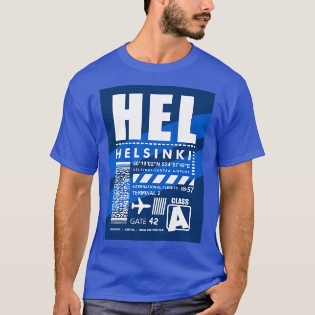 Flughafen HEL Helsinki T-Shirt (Vorderseite)