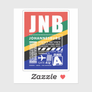 Flughafen JNB Johannesburg Aufkleber