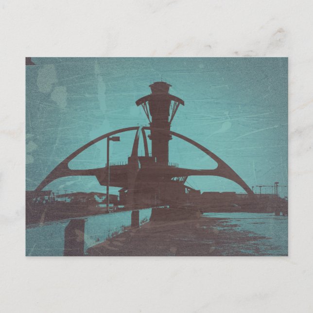 Flughafen Los Angeles LAX Postkarte (Vorderseite)