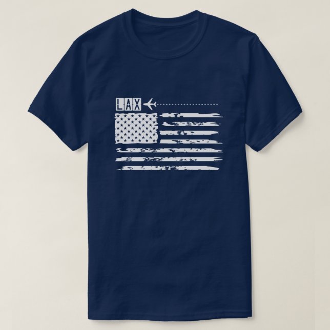 Flughafen Los Angeles LAX T-Shirt (Design vorne)
