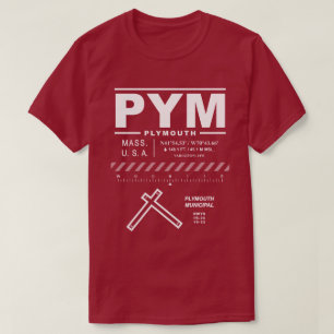 Flughafen Plymouth Municipal PYM T-Shirt