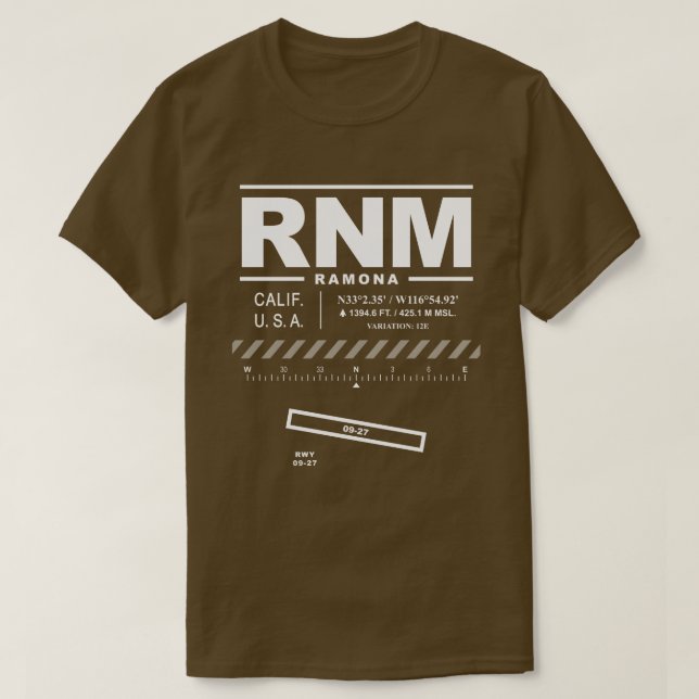 Flughafen Ramona RNM T - Shirt (Design vorne)