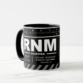 Flughafen Ramona RNM Tasse