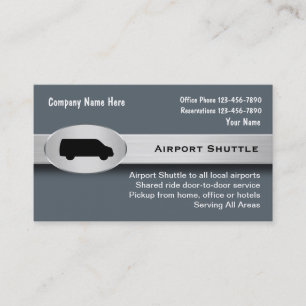 Flughafen-Shuttle-Visitenkarten Visitenkarte