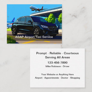 Flughafen-Taxi-Transportservice Visitenkarte