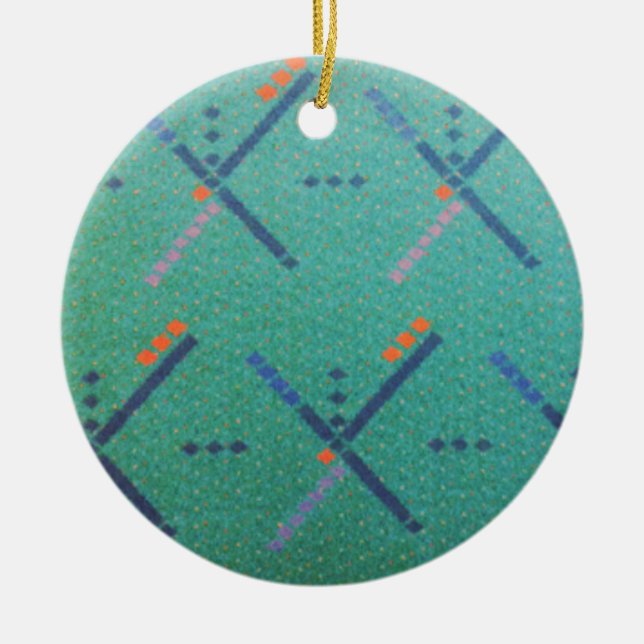 Flughafen-Teppich Portlands Oregon Keramik Ornament (Vorne)