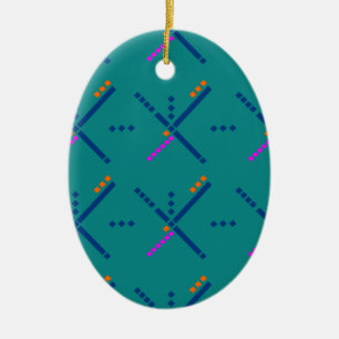 Flughafen-Teppich Portlands Oregon PDX Keramik Ornament