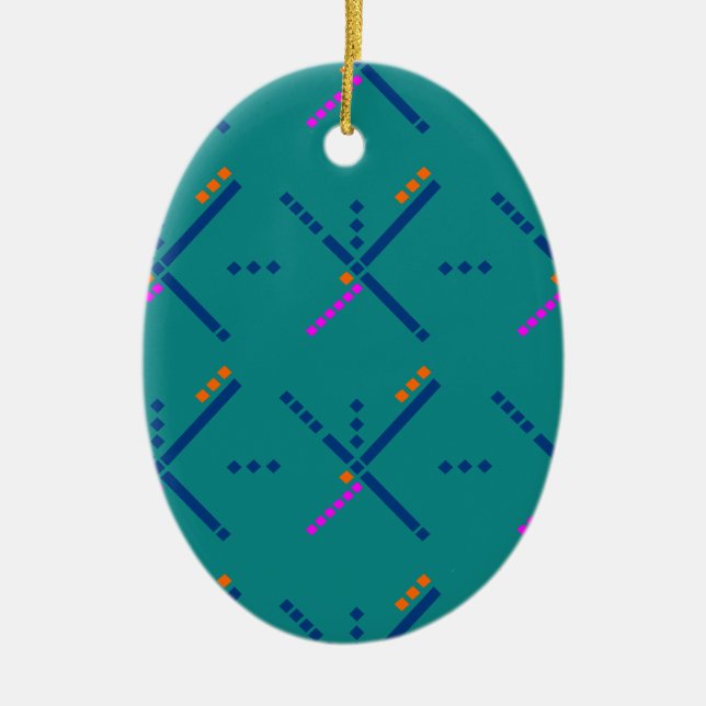 Flughafen-Teppich Portlands Oregon PDX Keramik Ornament (Vorne)