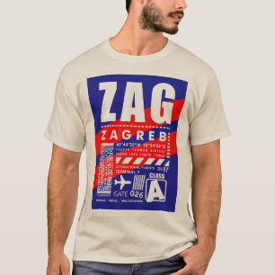Flughafen ZAG Zagreb T-Shirt