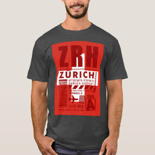Flughafen ZRH Zürich T-Shirt