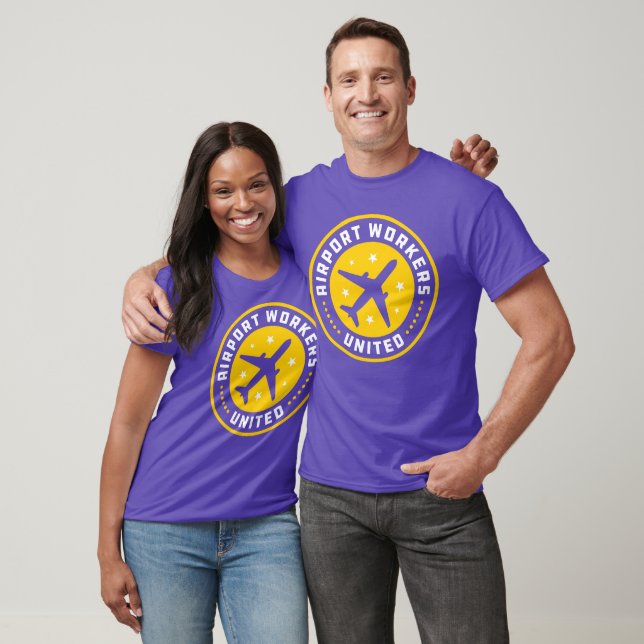 Flughafenarbeiter vereint auf Streikbekleidung T-Shirt (Unisex)