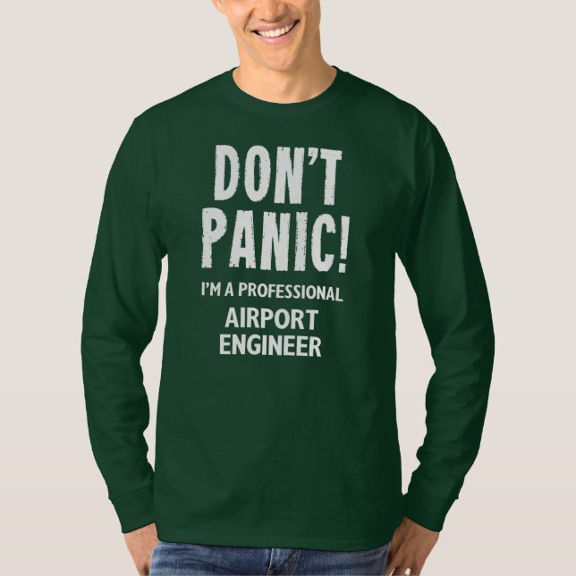 Flughafeningenieur  T-Shirt (Vorderseite)
