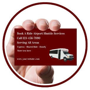 Flughafentransfer-Transport-Taxi-Geschäftskarten Visitenkarte