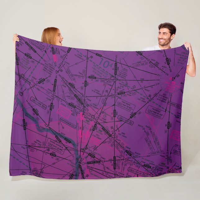 Flugkarte Fleecedecke (Beispiel)