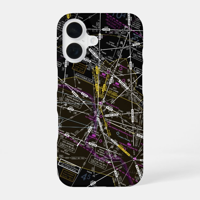 Flugkarte iPhone 16 Hülle (Rückseite)