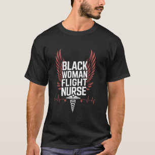 Flugkrankenschwester-Trupp Flugmediziner Schwarze T-Shirt