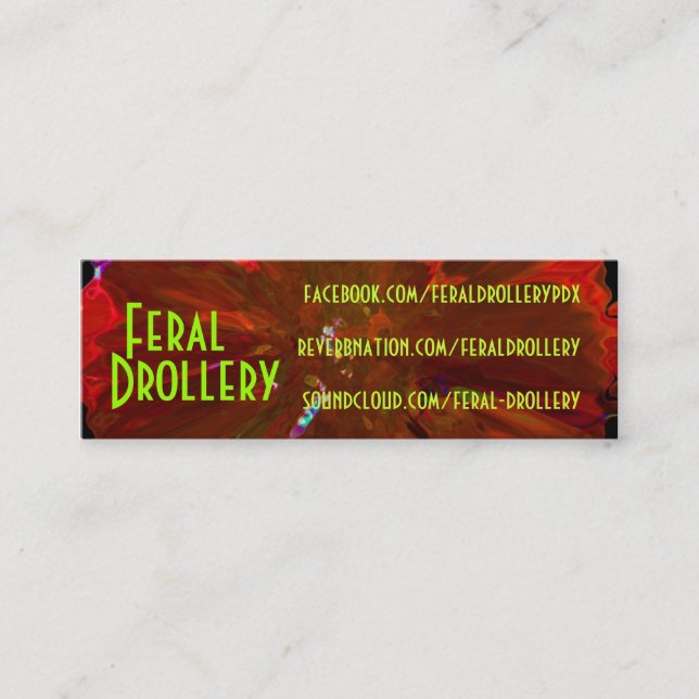 Flugleitanlagengeschäfts-Karten 2012 Mini Visitenkarte (Vorderseite)