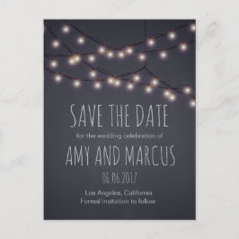Flugleuchten Save the Date Postkarte