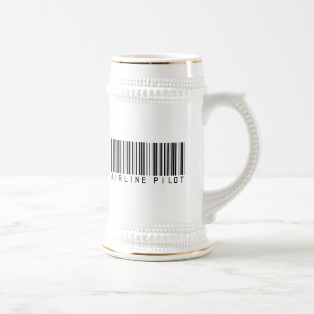 Fluglinien-VersuchsBar-Code Bierglas (Rechts)