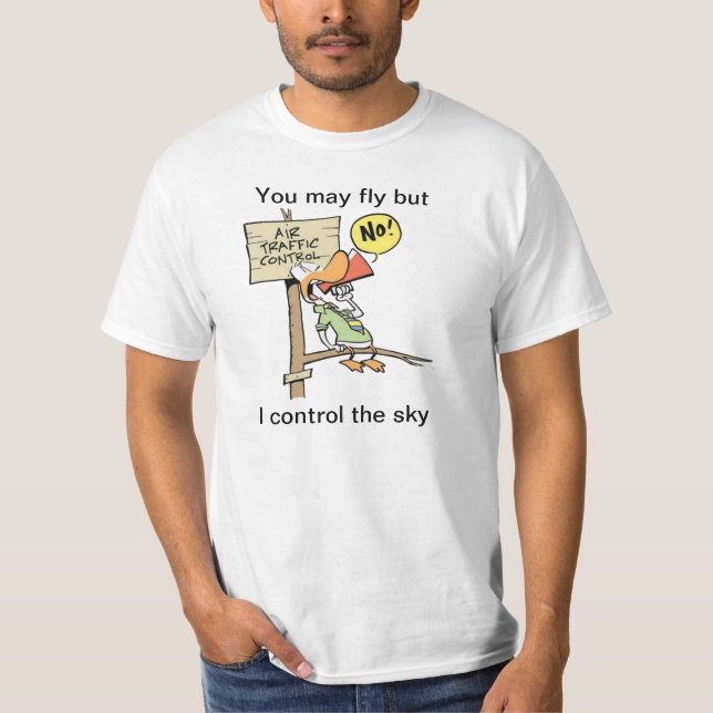 Fluglotse-Witz-Shirt T-Shirt (Vorderseite)