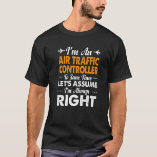 Fluglotsen-Joke immer rechts Crew T-Shirt