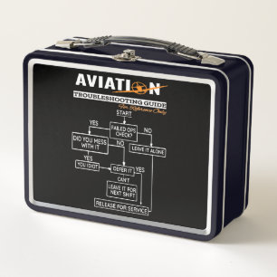 Fluglotsen-Pilot-Fehlerbehebungsleitfaden Metall Brotdose