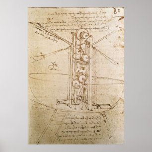 Flugmaschine-Plakat Poster