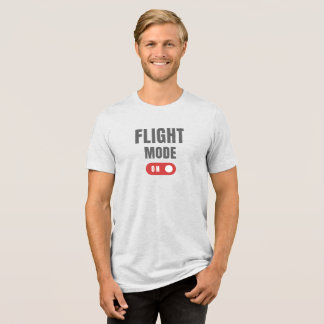 FLUGMODUS AKTIVIERT — Minimalist Fly Aviation Reis Tri-Blend Shirt