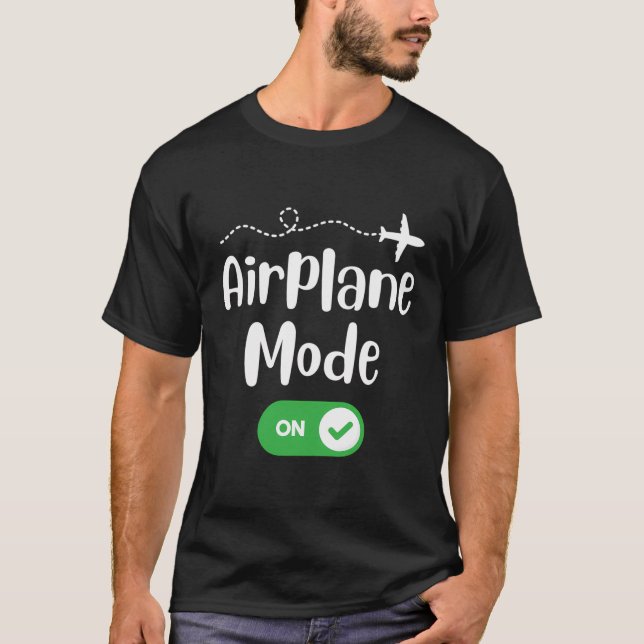 Flugmodus auf der Liebe "Flying Funny Traving" T-Shirt (Vorderseite)