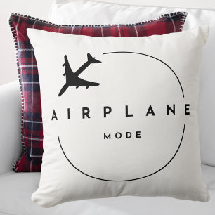 Flugmodus, Reise, Minimalistisches Skript, Luftfah Kissen