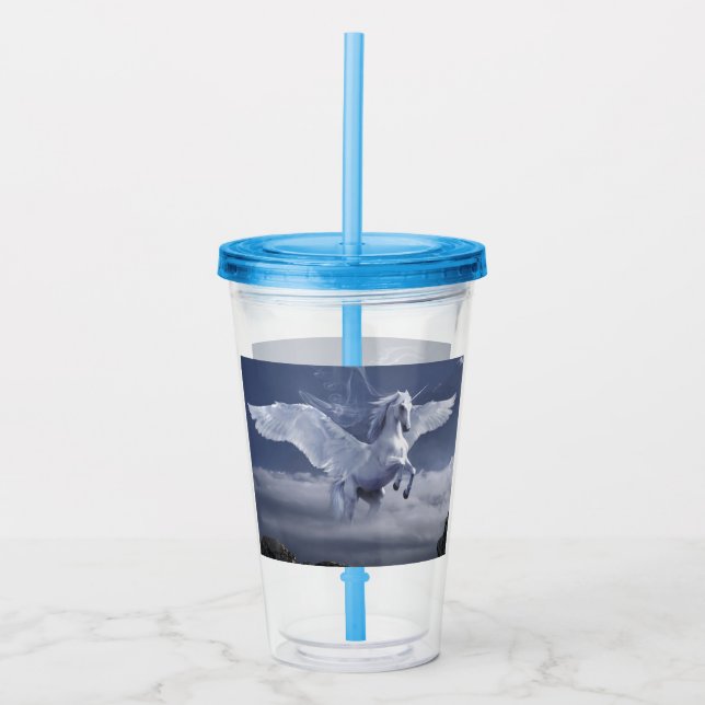 Flugpegasus Acryltrinkbecher (Vorderseite)