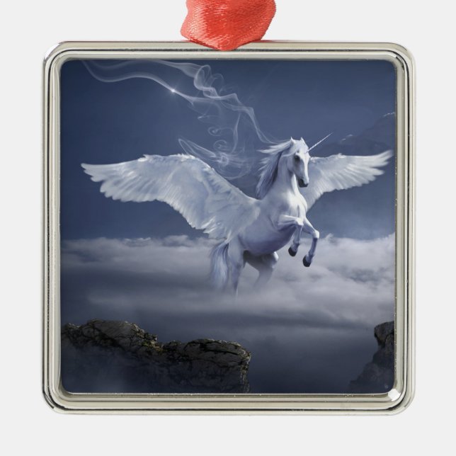 Flugpegasus Ornament Aus Metall (Vorne)