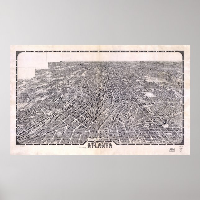 Flugplan Atlanta Georgia (1919) Poster (Vorne)