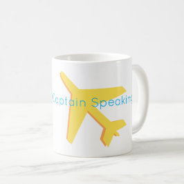 Flugreise Dies ist Ihr Kapitän sprechen... Kaffeetasse