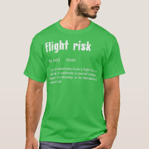 Flugrisiko für Vielreisende Funny Travel De Flight T-Shirt