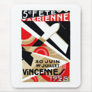 Flugschau Paris 1928 Mousepad