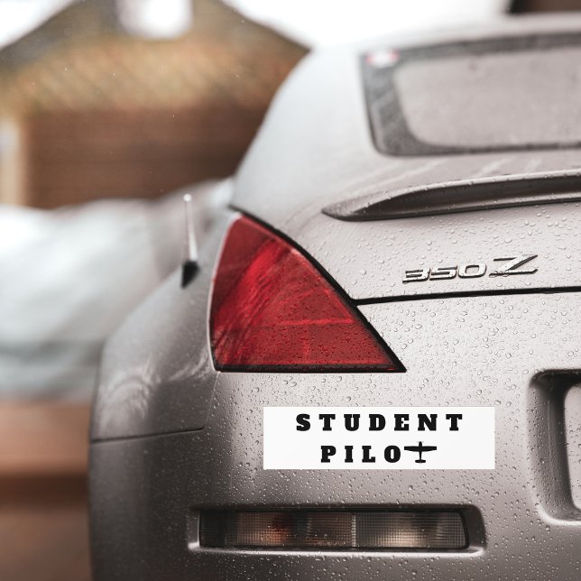 Flugschüler Einfaches Flugzeug Luftfahrt individue Autoaufkleber (Von Creator hochgeladen)