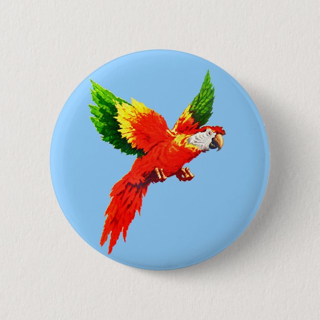 Flugsittich Button (Vorderseite)